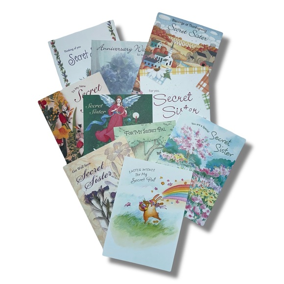 Other - Lot of 10 Secret Sister Greeting Cards